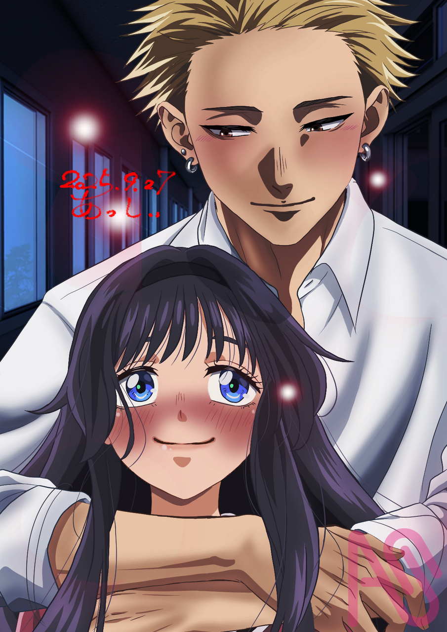 薫る花は凛と咲く Illust of あっしぃ fanfic fanart CLIPSTUDIOPAINT anime 薫子 薫る花は凛と咲く 和栗薫子 紬凛太郎 凛太郎 薫る花