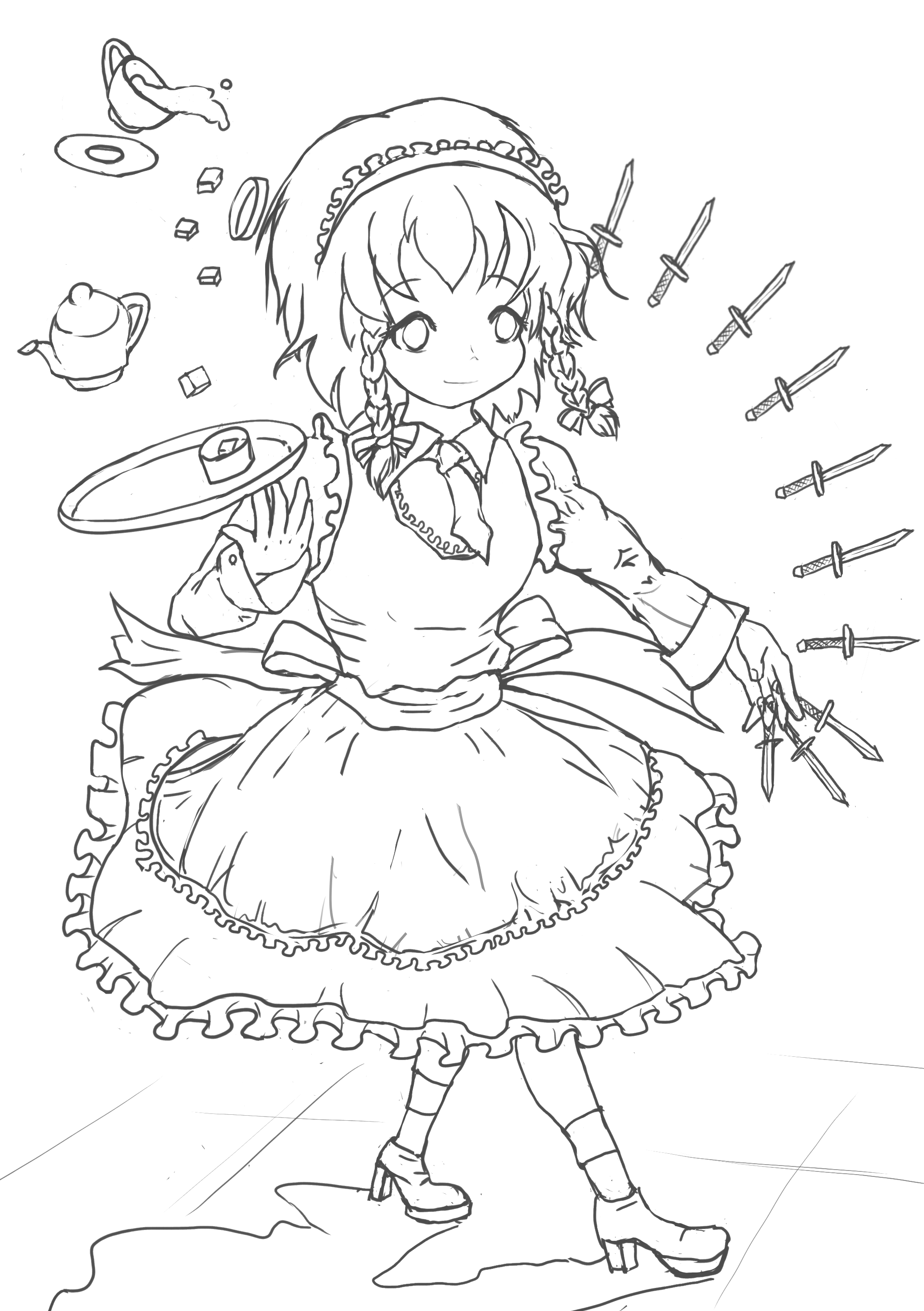 紅茶とナイフ タロウぽん イラスト Art Street アートストリート