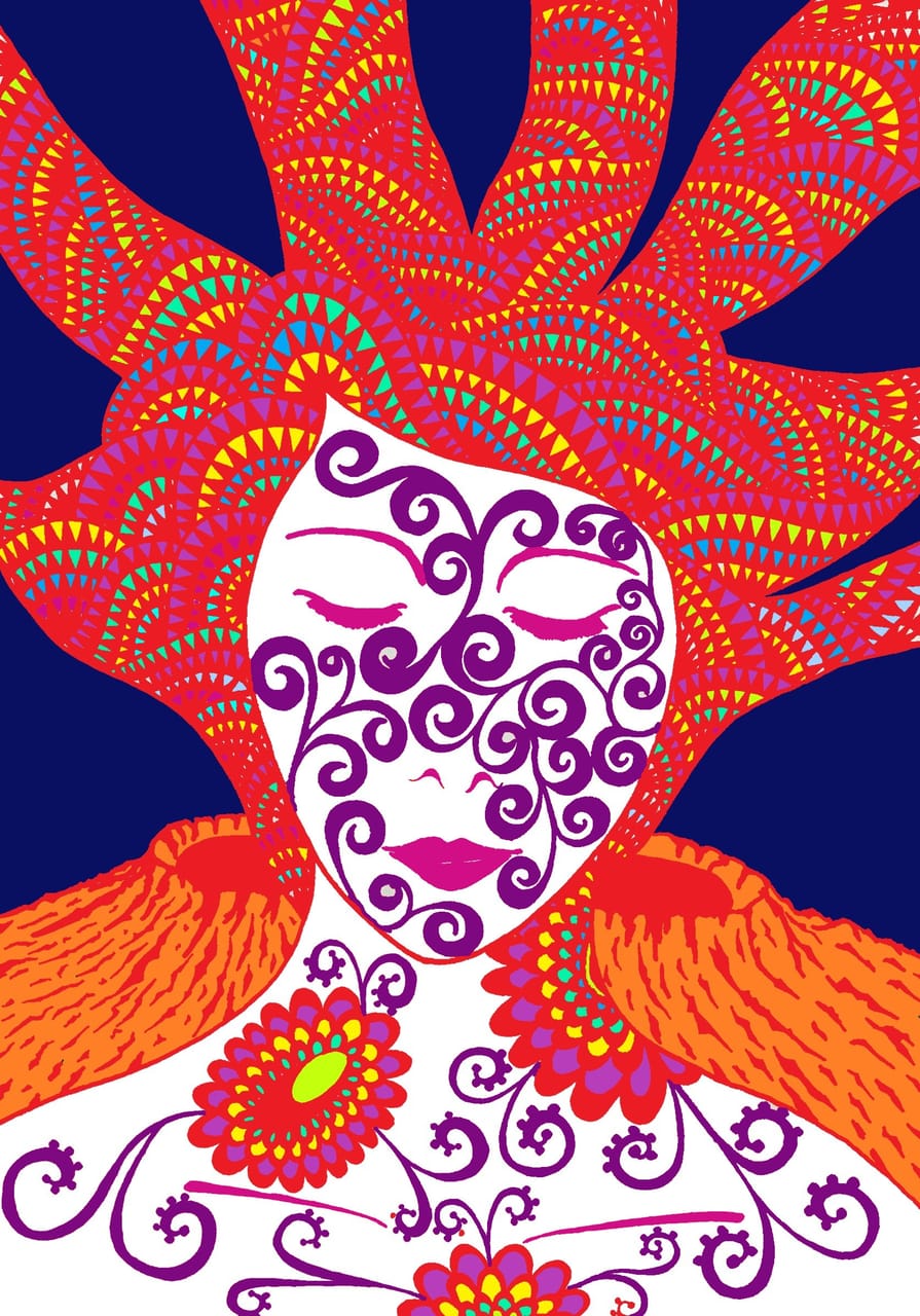 サイケデリックな宇宙 水玉かえる Illustrations Art Street