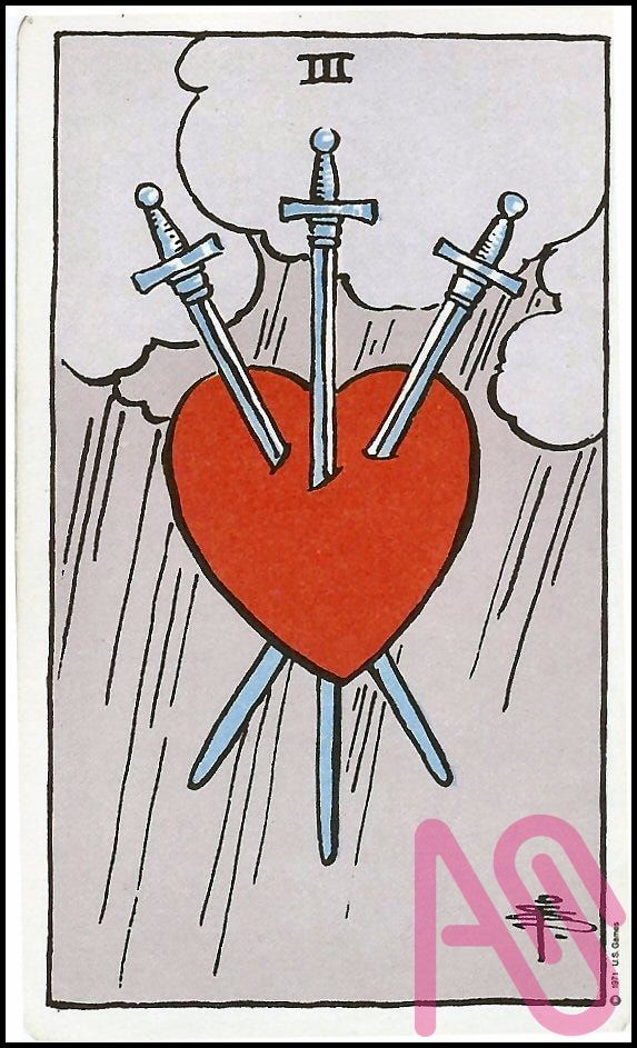 The Three Of Swords Illust of UTOPIC drawing illustration art anime digital heart oc red couple sad