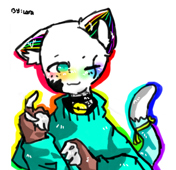 Neko Ink Sans Neoncat イラスト Art Street アートストリート