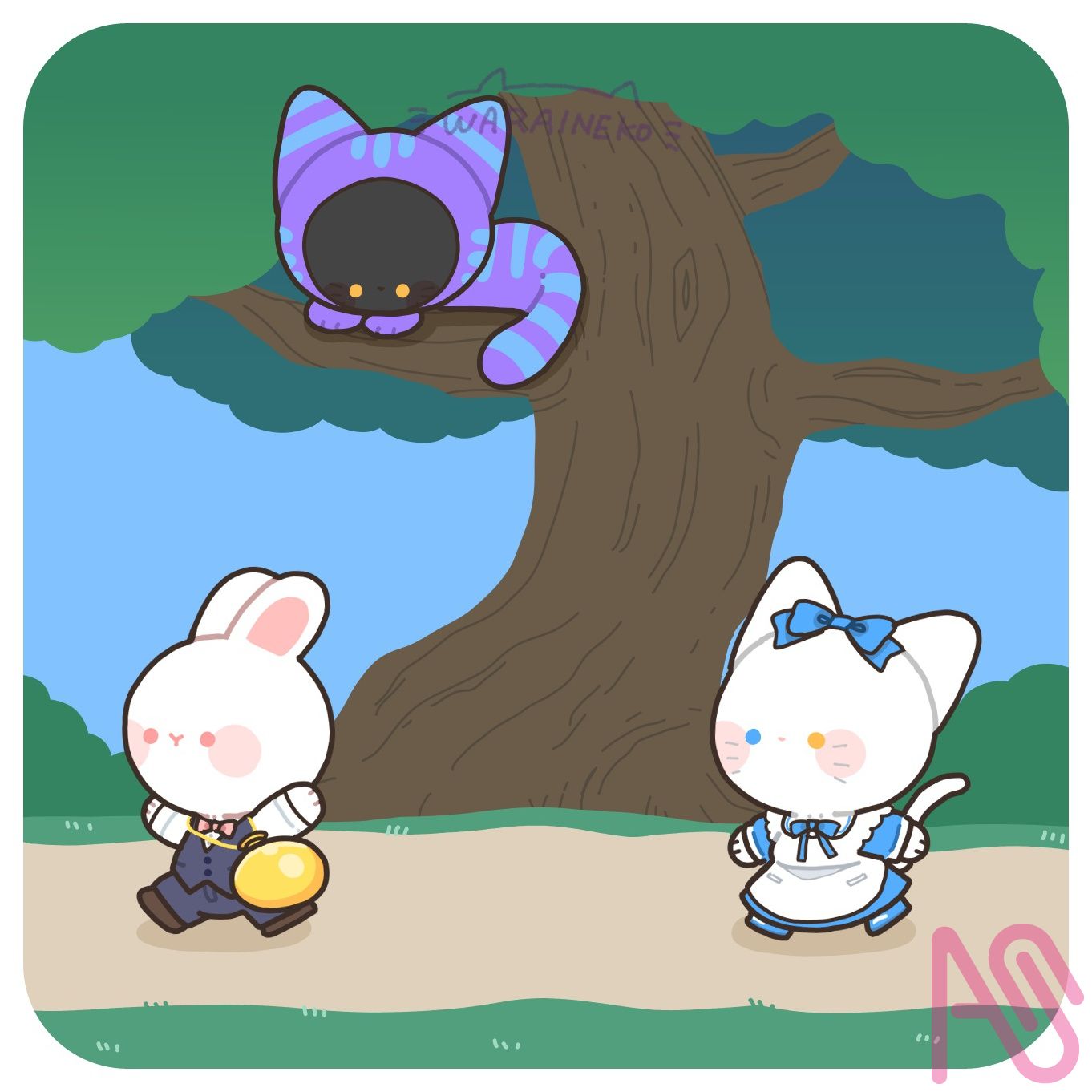 8月14日～18日 笑い猫 - Illustrations ART street