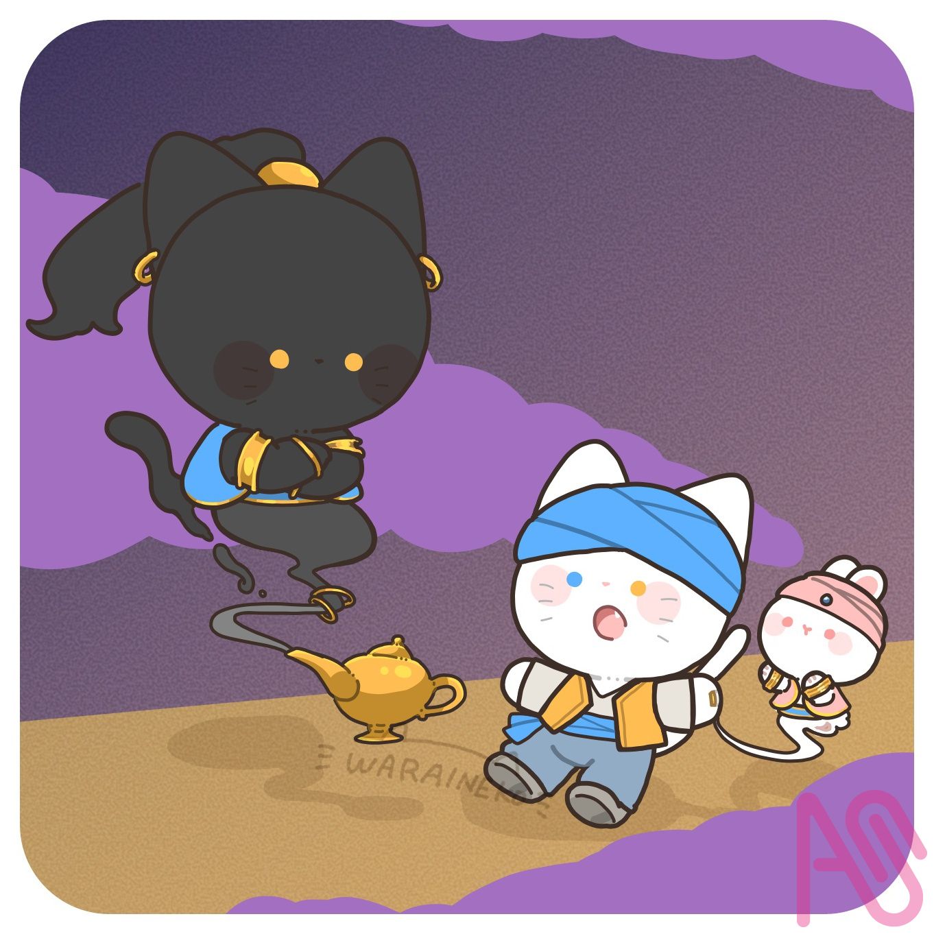 8月14日～18日 笑い猫 - Illustrations ART street