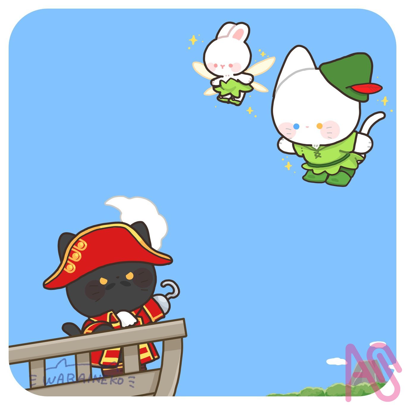 8月14日～18日 笑い猫 - Illustrations ART street