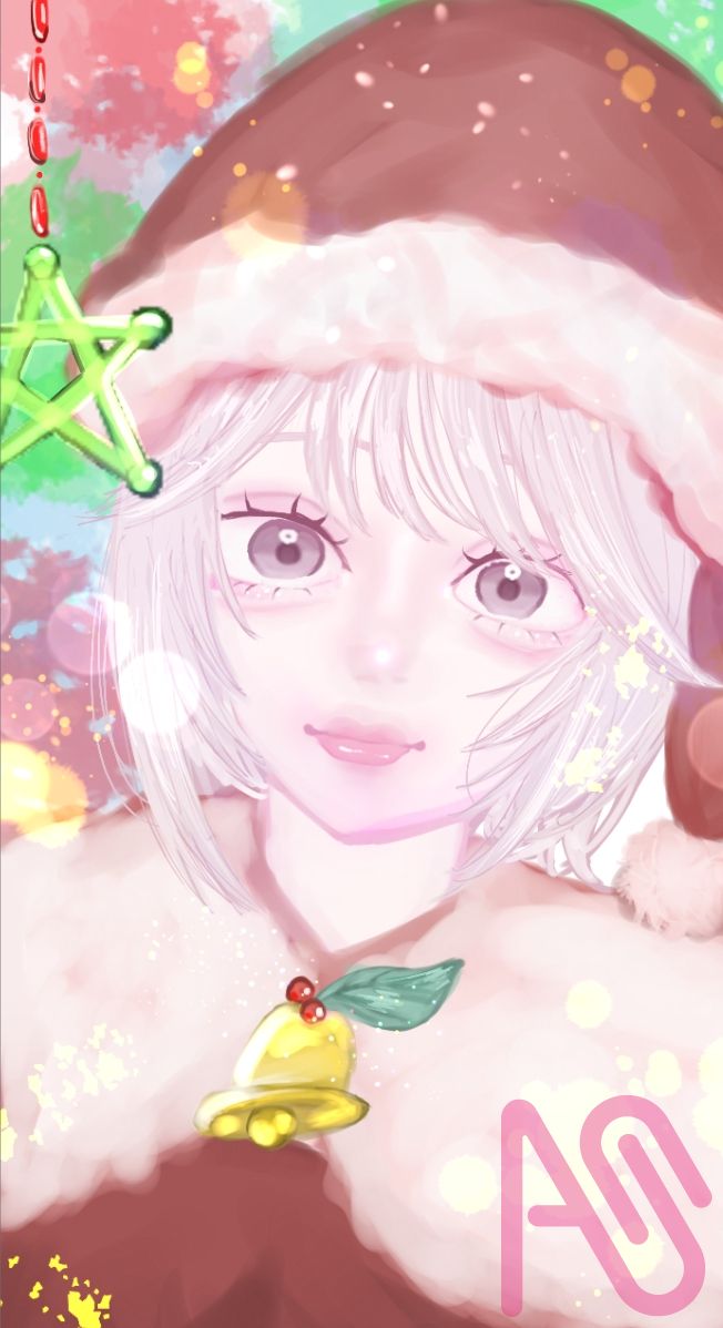 🎄𝑴𝒆𝒓𝒓𝒚 𝑪𝒉𝒓𝒊𝒔𝒕𝒎𝒂𝒔🎄 Illust of 7tsu0729 girl cute サンタクロース Christmas