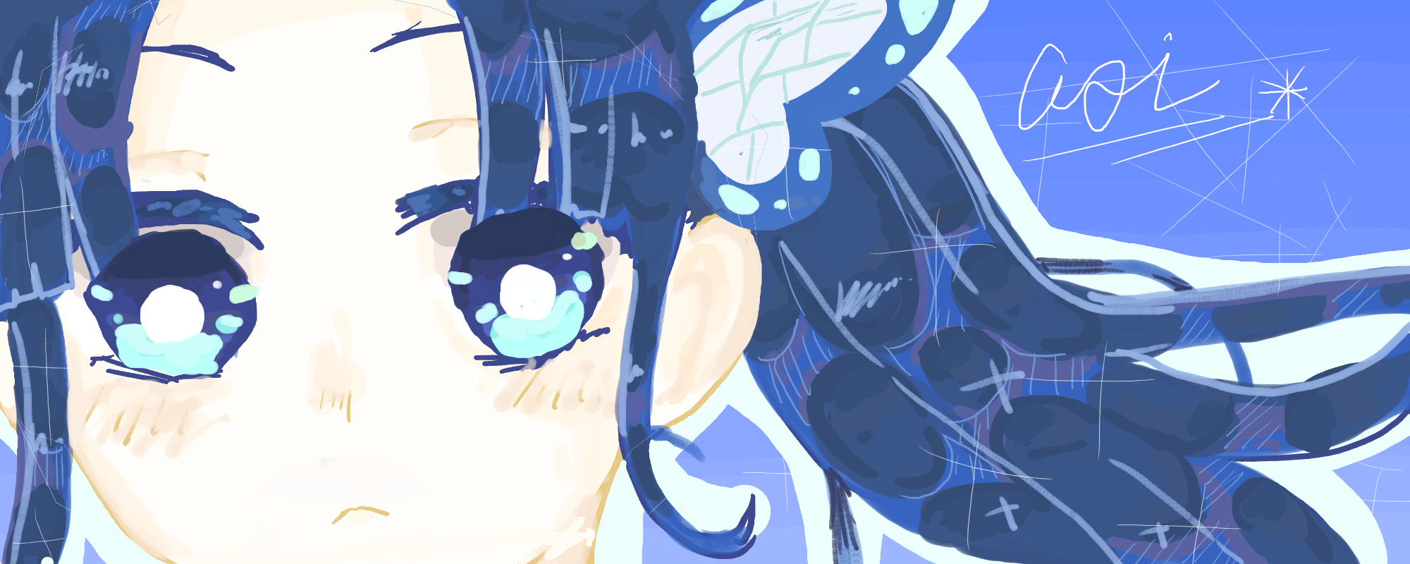 一人絵チャで描いたヘッダー 陽彩 Illustrations Art Street