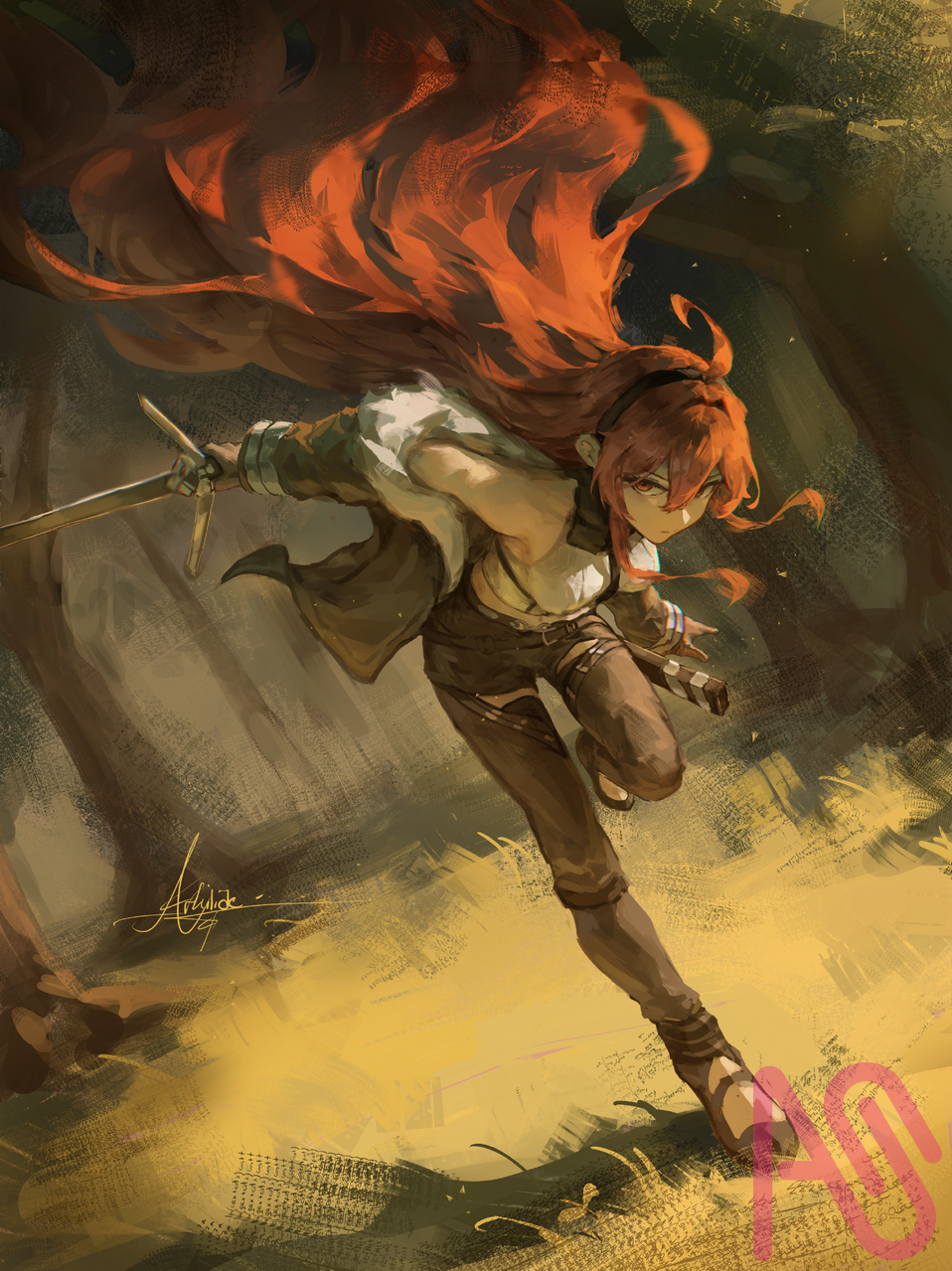 Eris Illust of Arkilide girl fanart art anime animegirl illustrations animeart animefanart