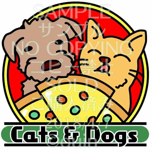 Cats Dogs ピザ屋さん Oui N イラスト Art Street アートストリート