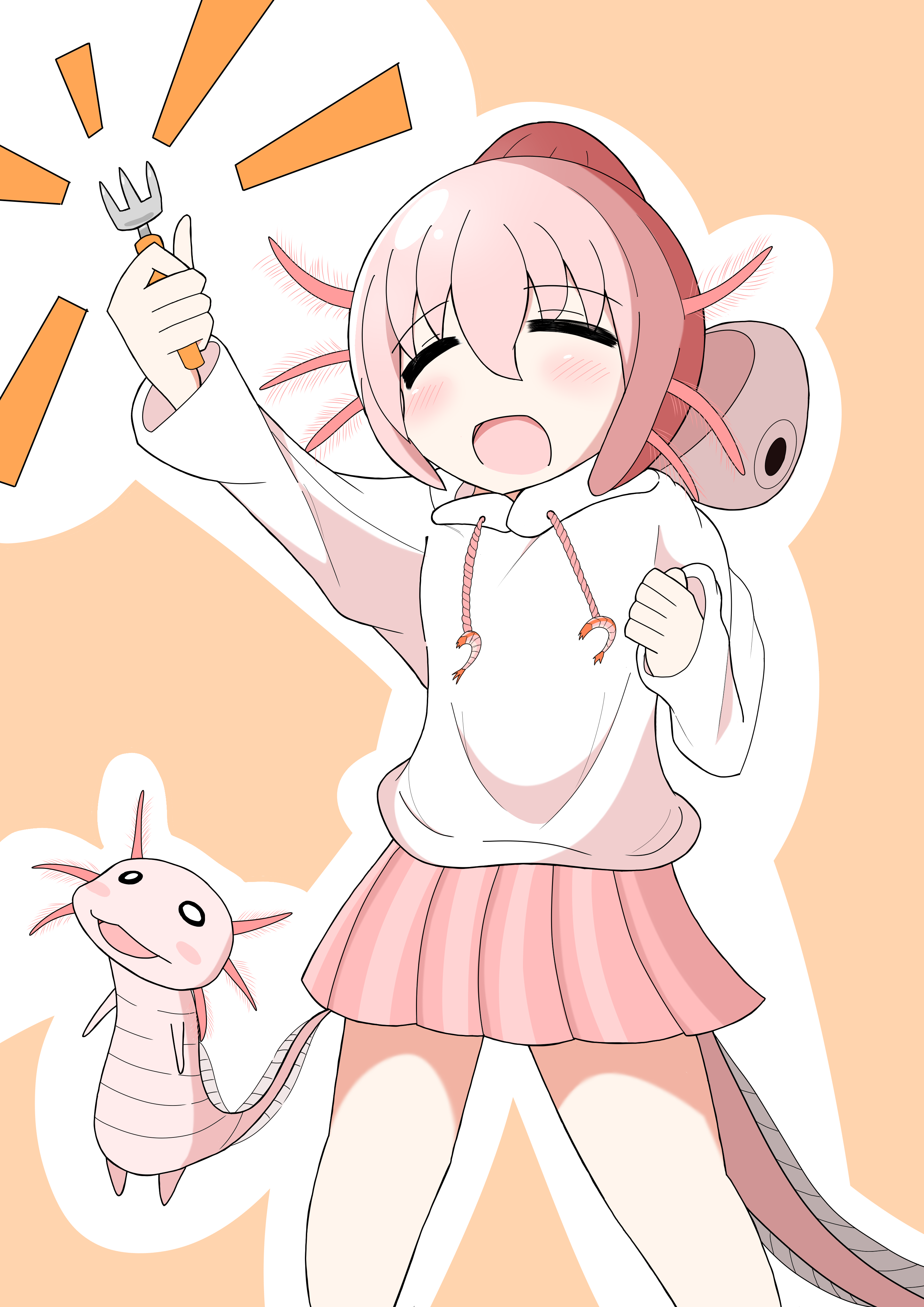 ウーパールーパーちゃん シラヌ Illustrations Art Street ウーパールーパーちゃん シラヌ Illustrations Art Street
