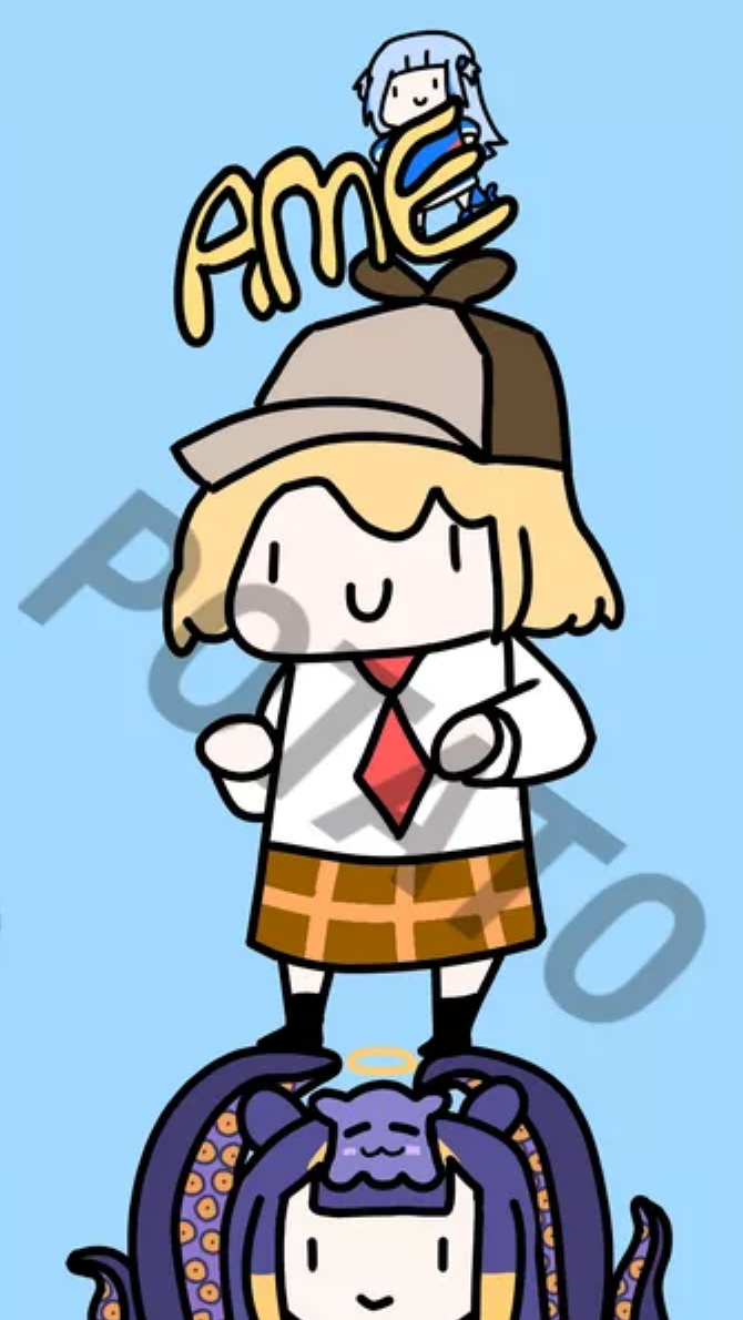 HololiveEN Smol Ame MuMu - Illustrations ART street