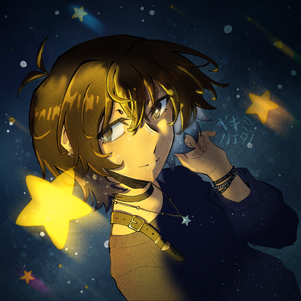 星明かり Illust of ヤキミ・カエタノ girl anime original oc star