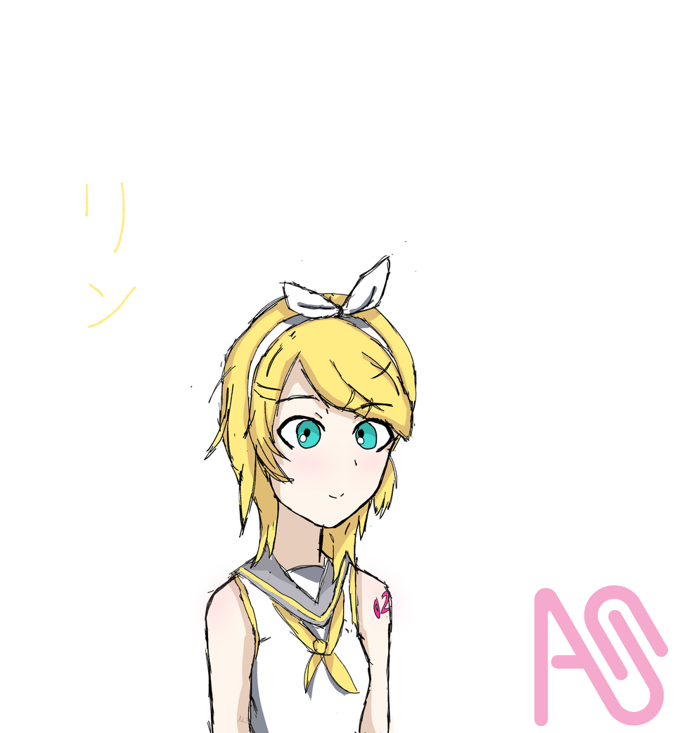 Rushed  Illust of アイ._. fanart VOCALOID drawing rinkagamine