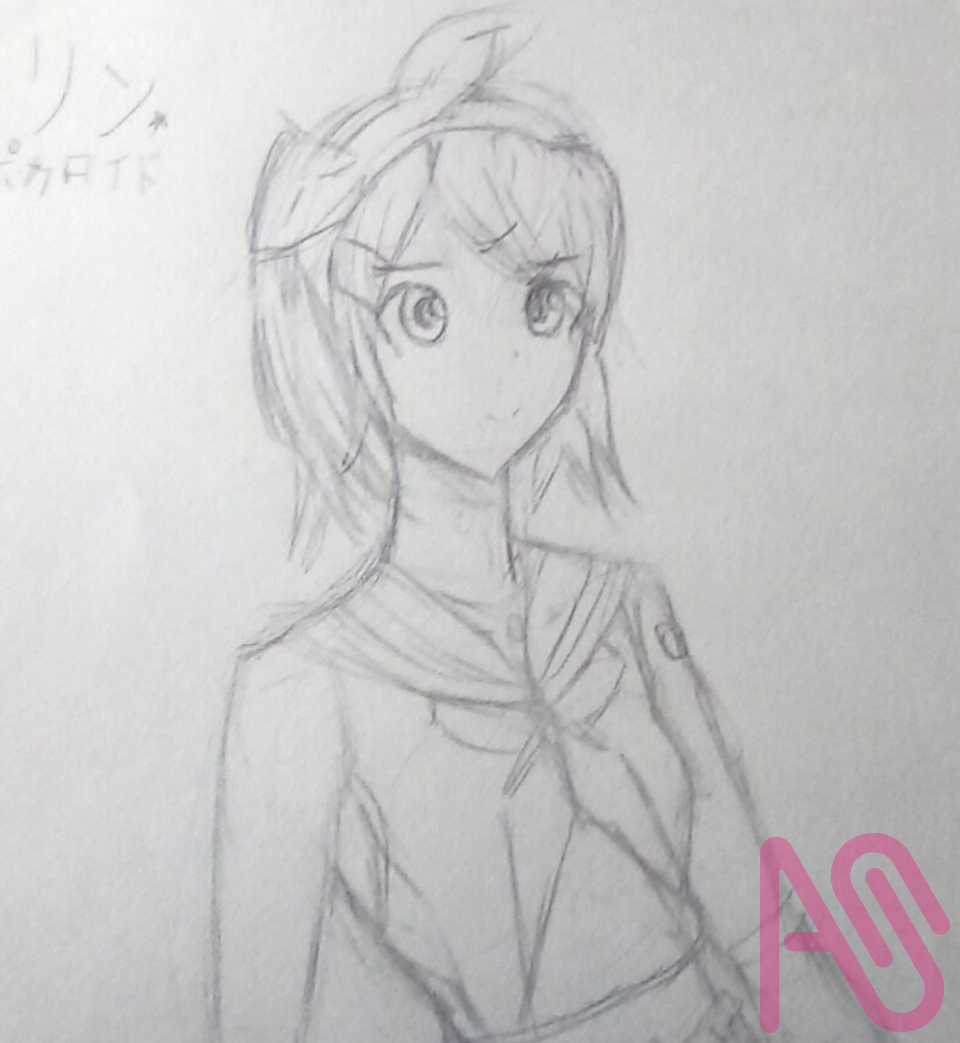 Rushed  Illust of アイ._. fanart VOCALOID drawing rinkagamine