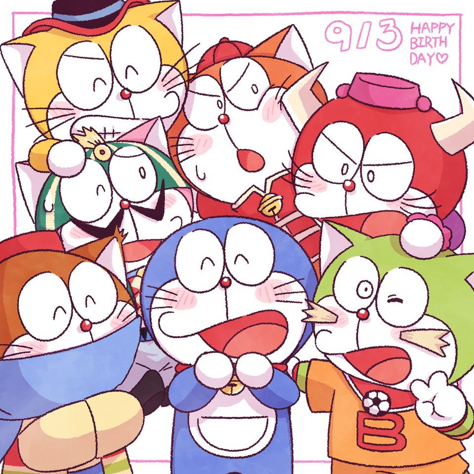 ドラちゃんお誕生日おめでとう🎂 Illust of プリジド Doraemon ドラえもんズ エル・マタドーラ 王ドラ ドラリーニョ ドラ・ザ・キッド ドラニコフ ドラメッド三世