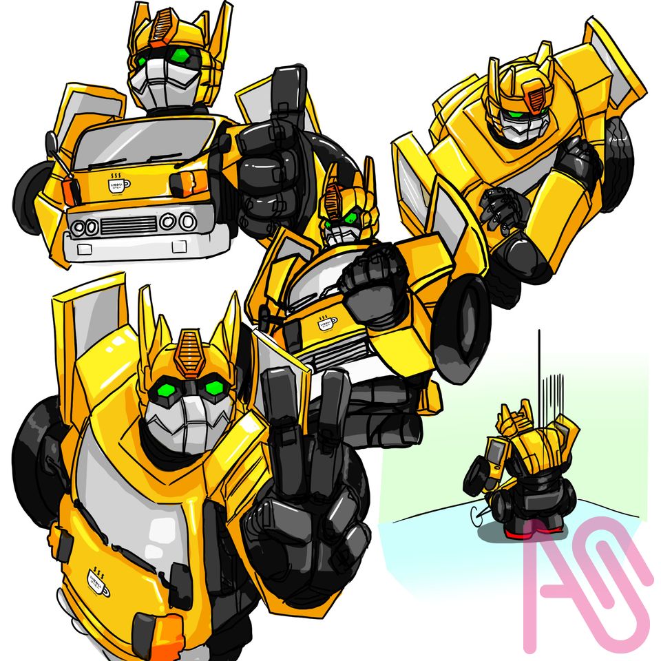 Truck-Kun Illust of Adhi Trahono digital mecha Transformers superrobot