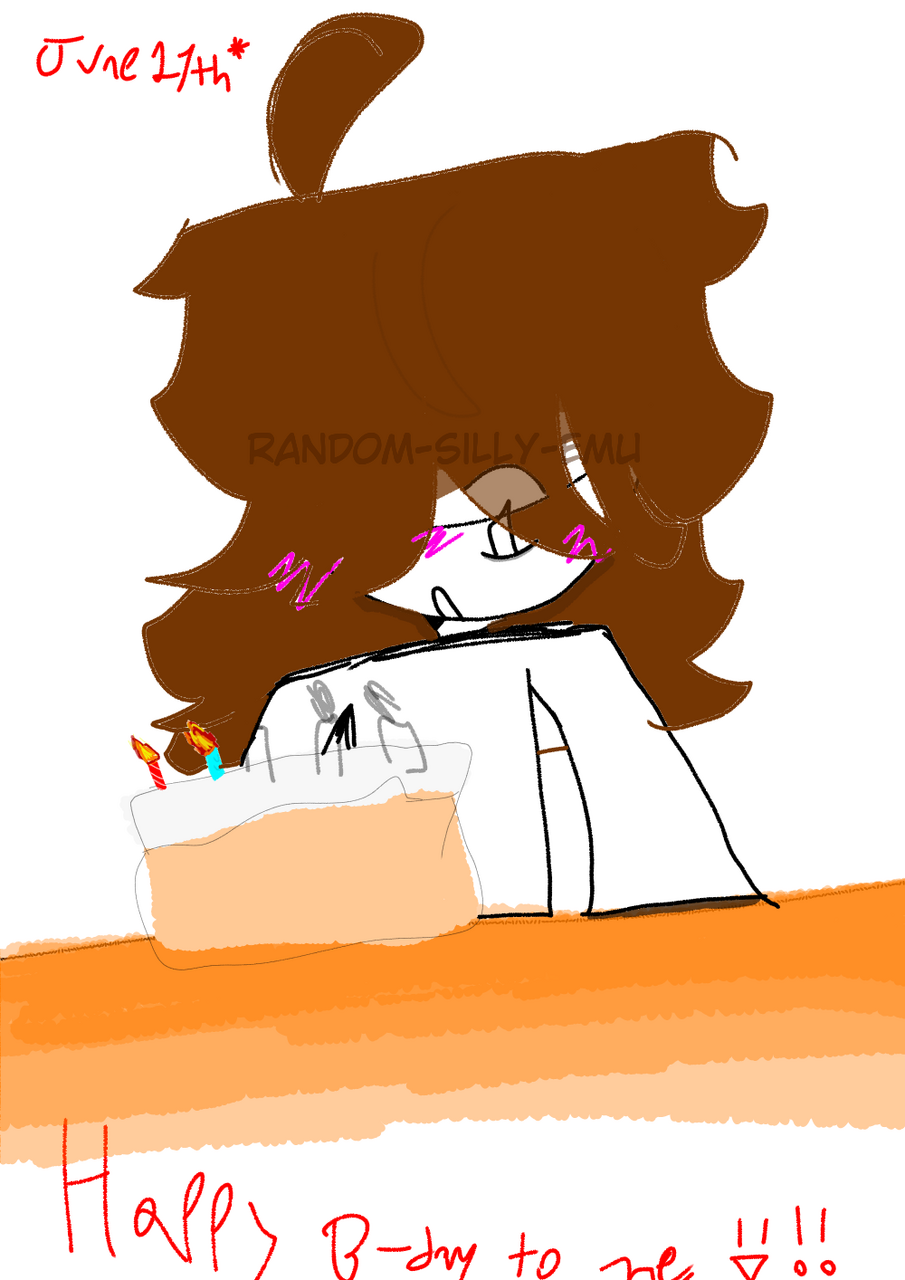 Happy birthday to me!! 🎉 Illust of Random-Silly-Emu 🎀 medibangpaint silly