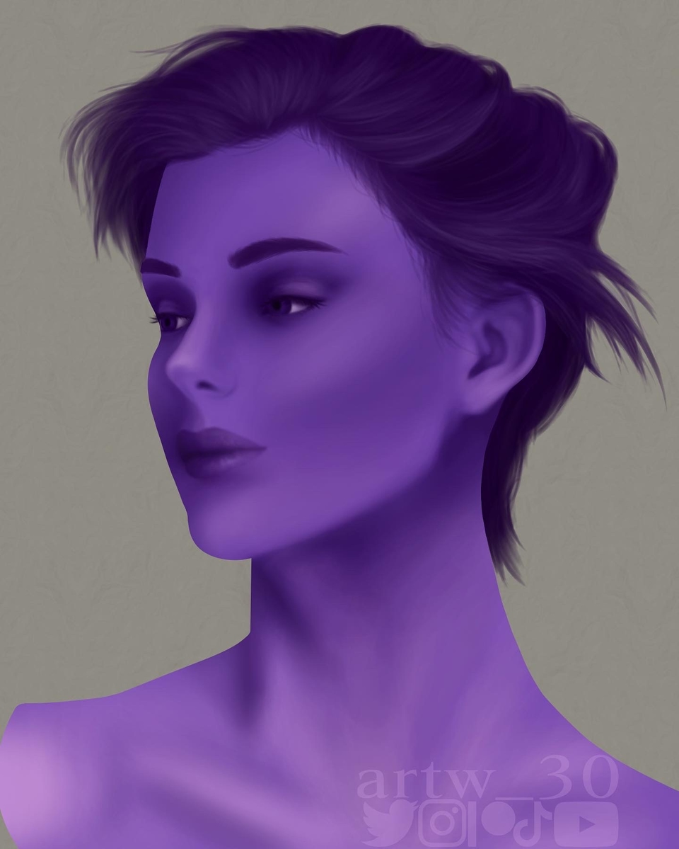 Purple Women artw_30 Illustrations ART street