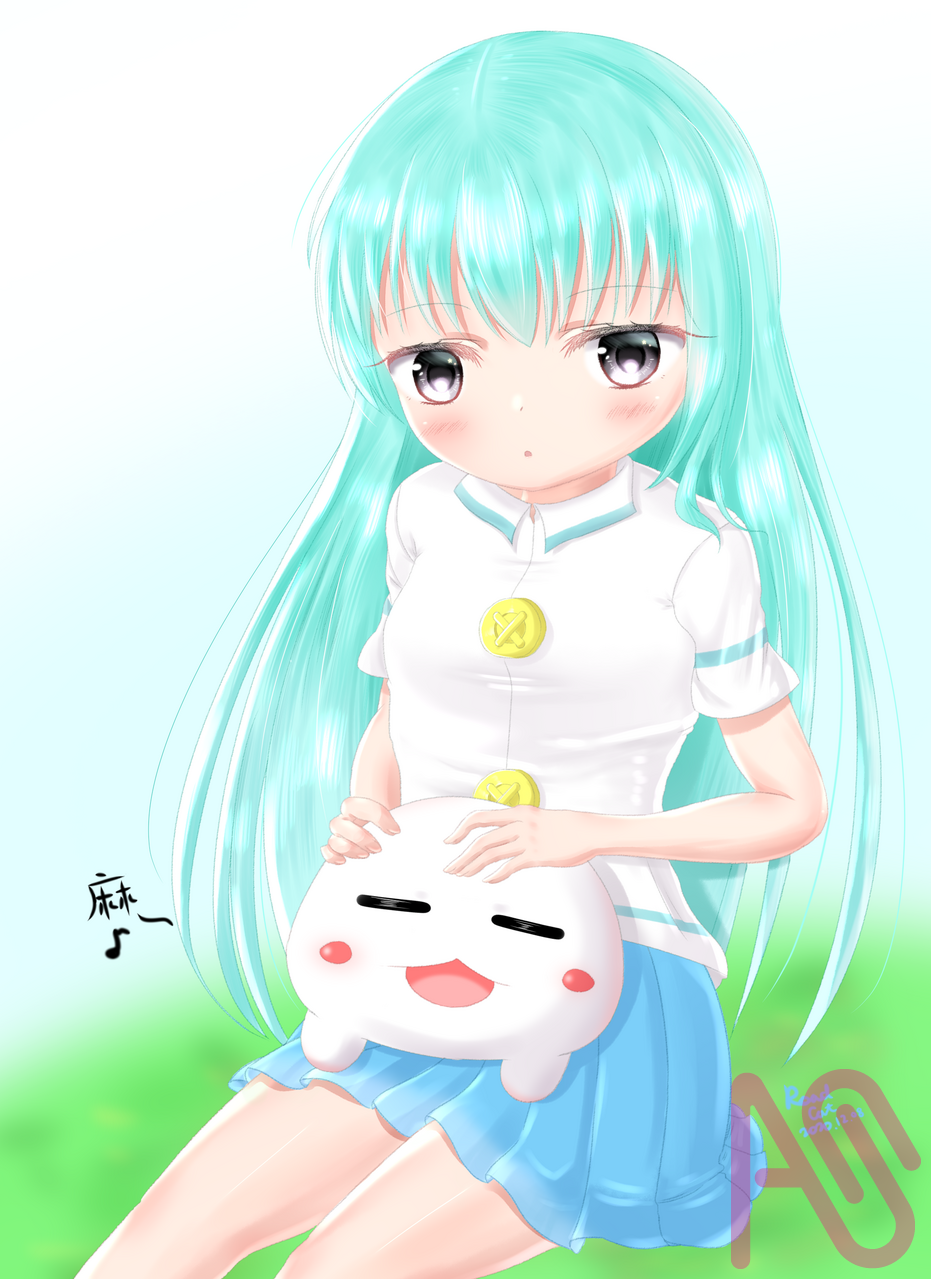 小安 Illust of 路邊的野猫 girl fanart uniform cute kawaii loli よその子 過去絵 longhair 絵柄が好みって人にフォローされたい