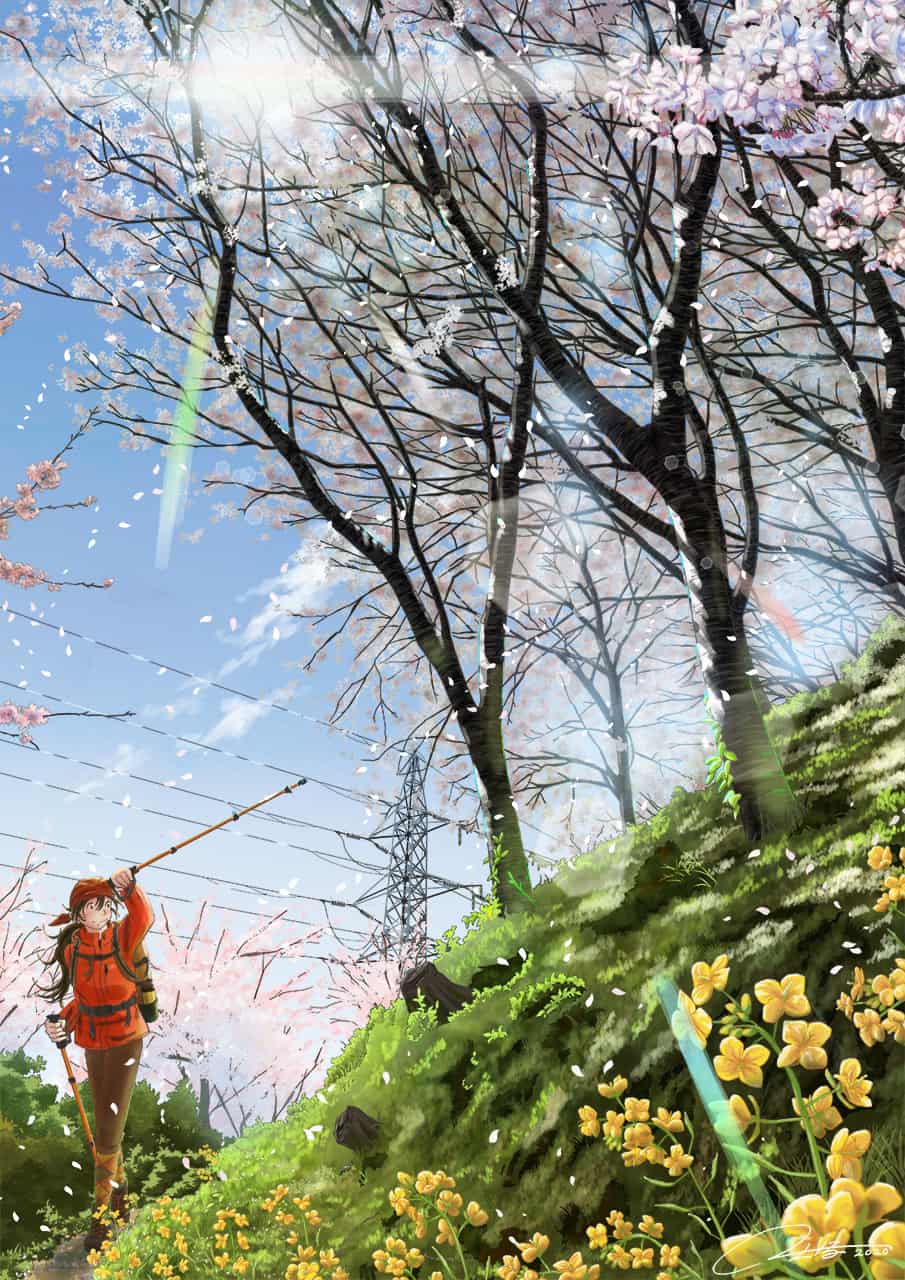 山道の花 ふじいえだいご イラスト Art Street アートストリート