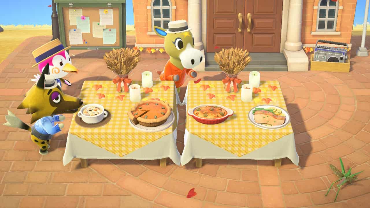 animal crossing new horizons turkey day clam chowder