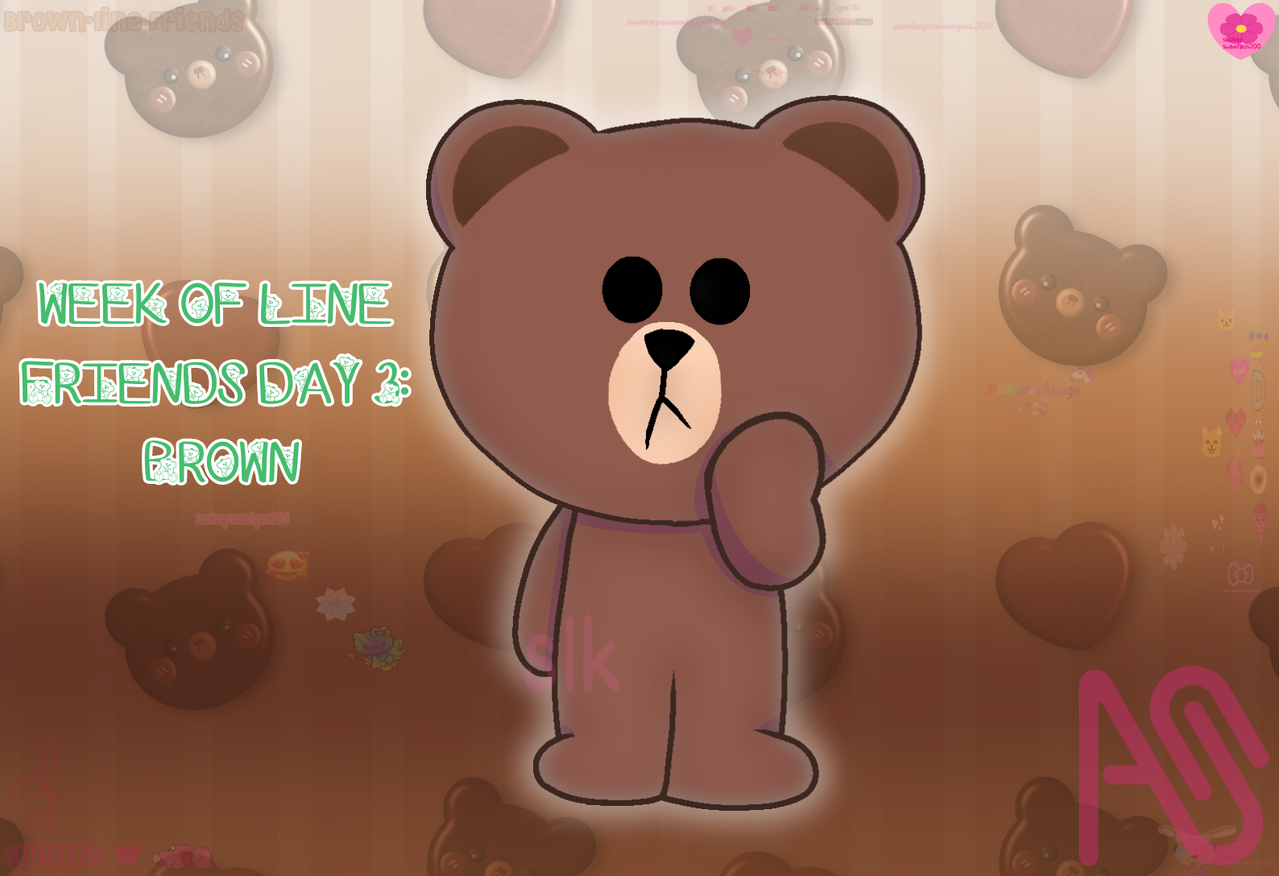 Week of line friends day 3: brown Illust of suckaysuAmigos200 fanart drawing brown Artwork day3 linefriends weekoflinefriends