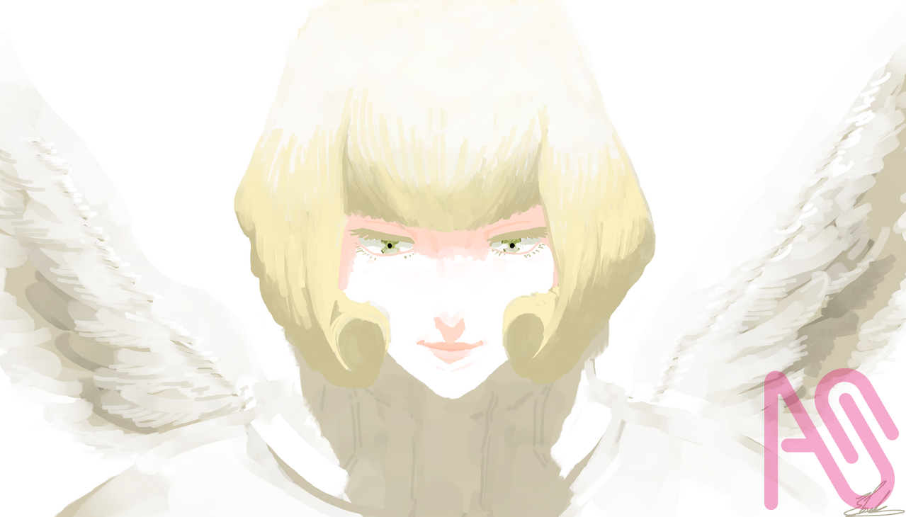 Angel JJK Illust of edu.artt girl drawing illustration art anime cute manga medibangpaint digital angel