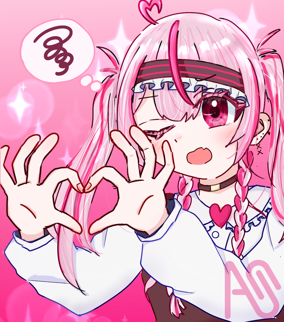 みたらしちゃん代選参加‼︎　~春瀬 桃ちゃん~ Illust of 🍫輝餅 ちょこ🎀＠代選~１/３１まで✨ girl illustration メディバンペイント kawaii よその子 みたらしアート おもちに届け!!