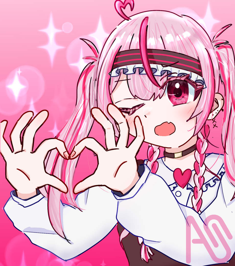 みたらしちゃん代選参加‼︎　~春瀬 桃ちゃん~ Illust of 🍫輝餅 ちょこ🎀＠代選~１/３１まで✨ girl illustration メディバンペイント kawaii よその子 みたらしアート おもちに届け!!