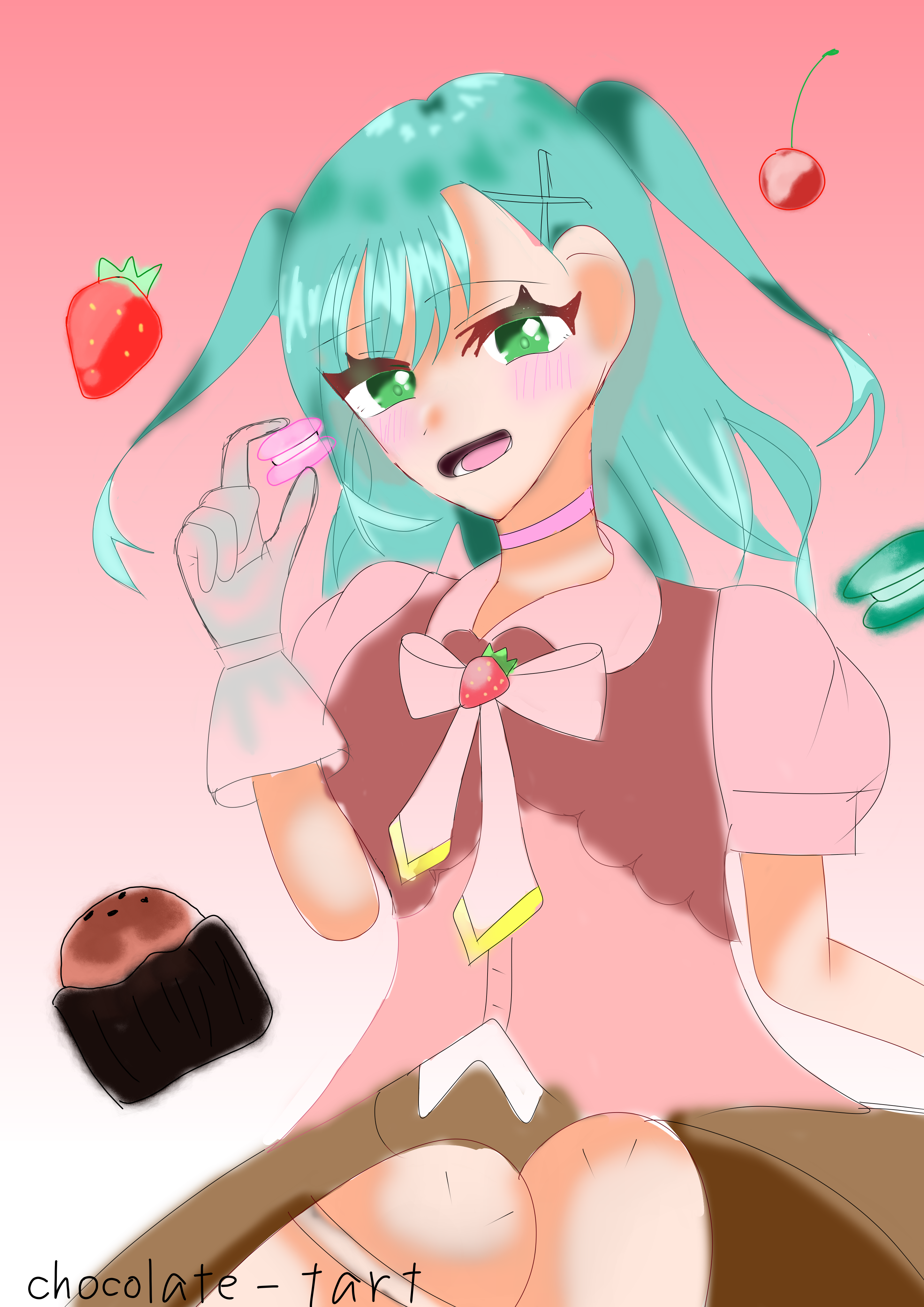 甘党少女 Chocolate Tart Illustrations Art Street