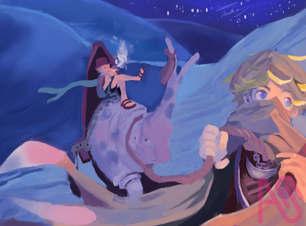 frox boy, smoke fading away Illust of Potibuu anime NARUTO man desert UzumakiNaruto sarutobi-hiruzenn