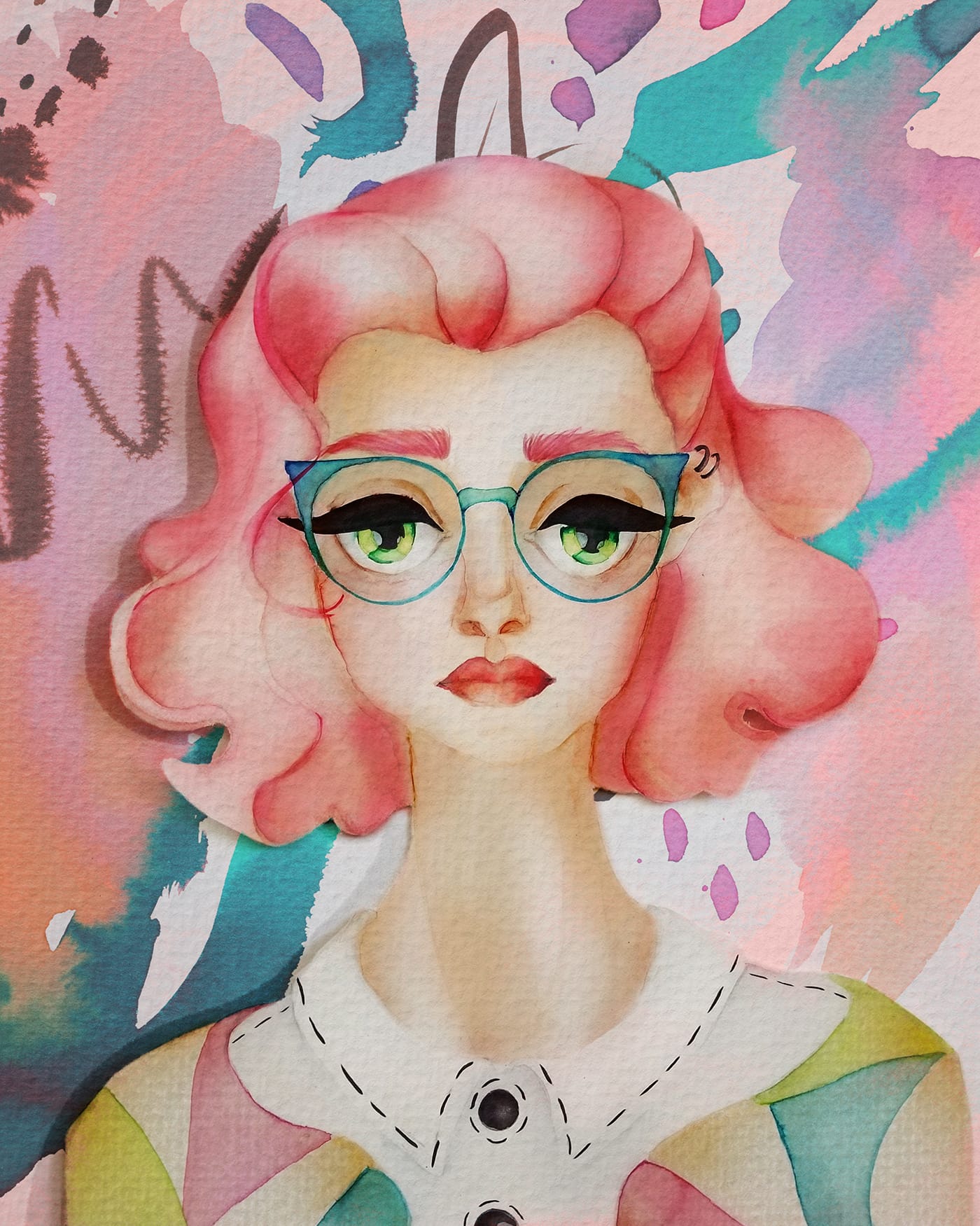 Cotton candy hair 31416ly Illustrations ART street