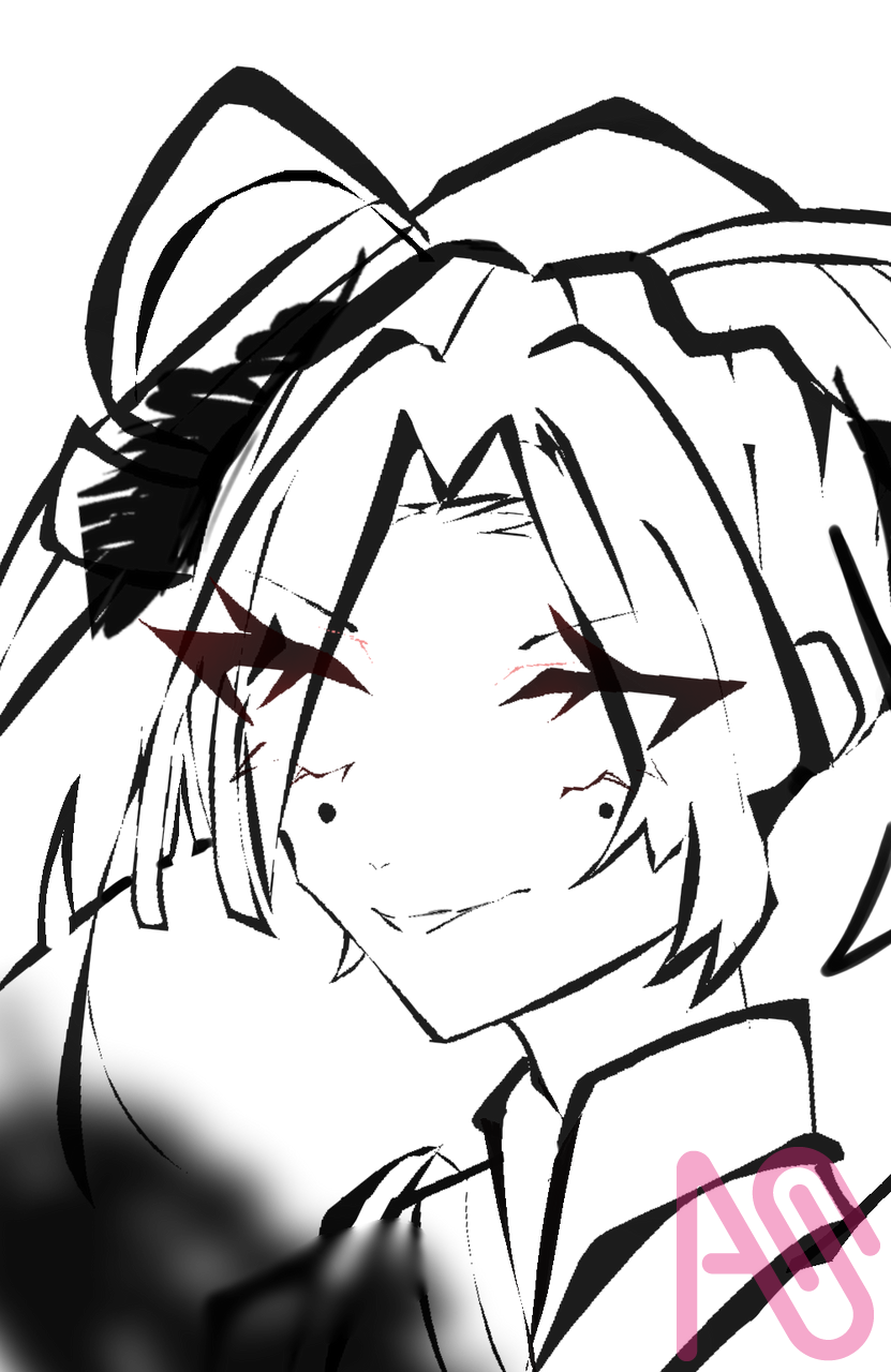 小が付けどこれは謙遜 Illust of りる Touken_Ranbu line_art 小烏丸 リル