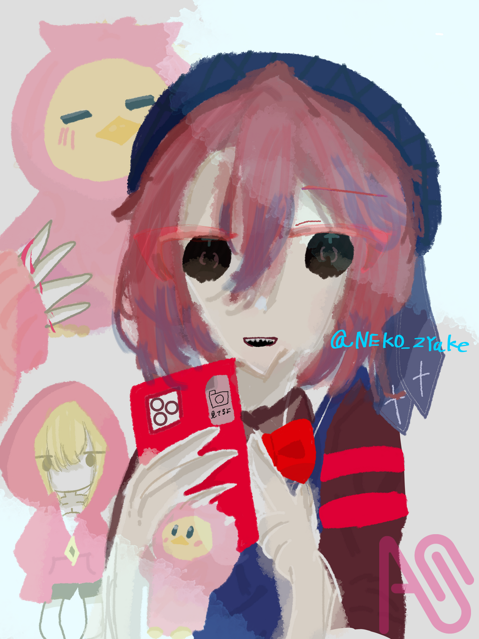 ニート部のなっしー Illust of ねこじゃけ🐱🍣 50人イラフト 50人クラフト 二次創作イラスト ニート部アート ぴっきーア一ト このさん なっしー