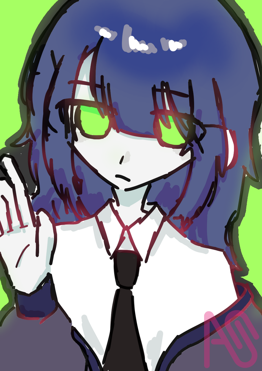 らぁくぅがぁきぃ Illust of さくらもち doodle digital green 下手でごめんね