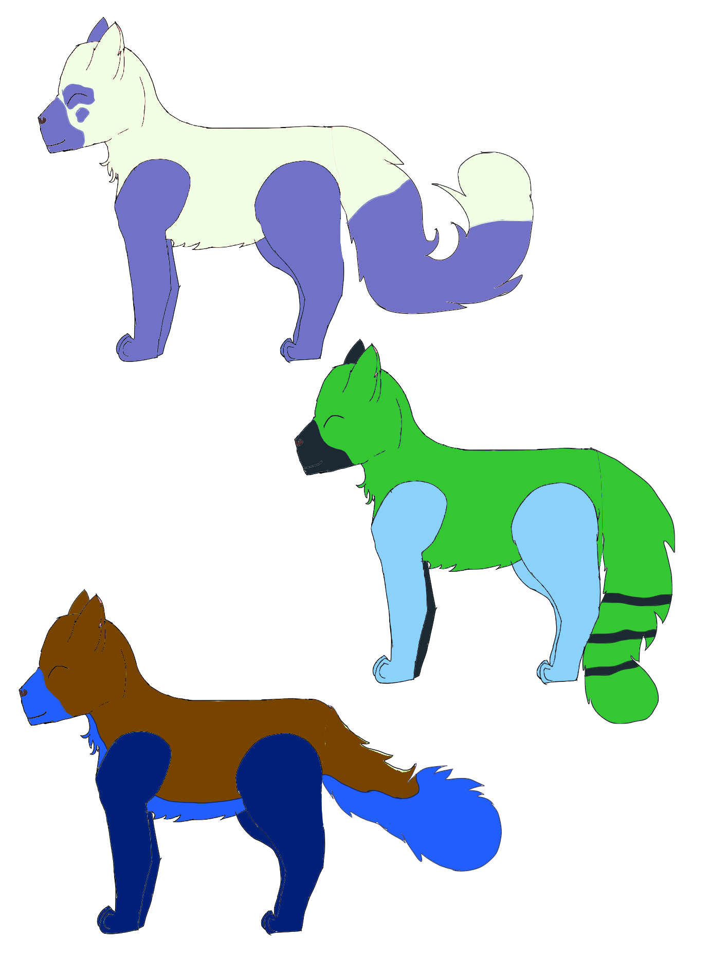 more adoptable wolves Alina - Illustrations ART street