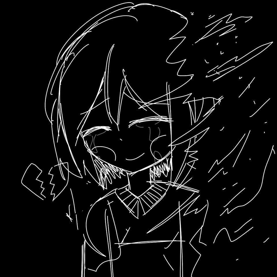 chara-you-have-to-stay-determined-tw-black-illustrations-art-street