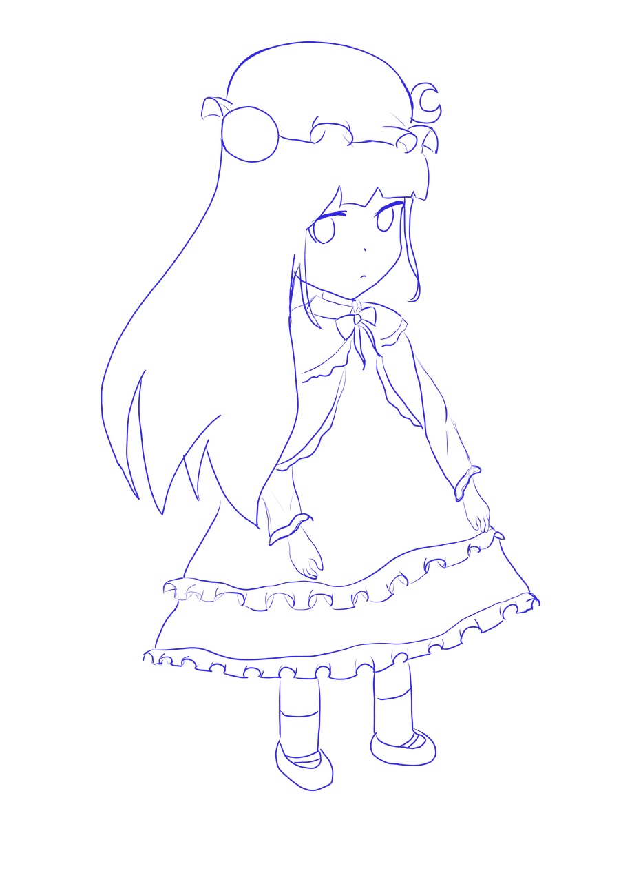 ぱちぇ（6日目） Illust of てんぐぅ medibangpaint Touhou_Project WIP パチュリー・ノーレッジ