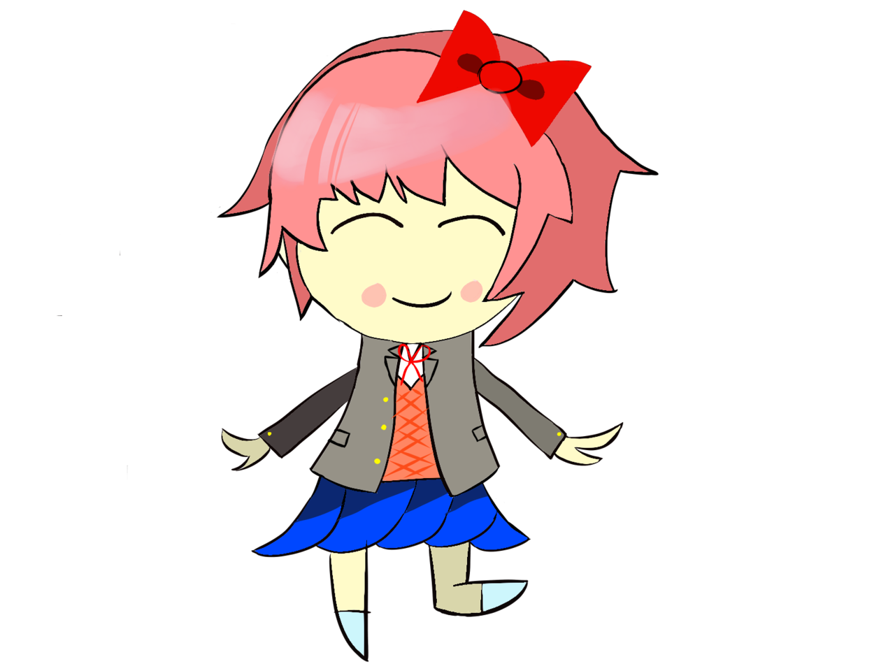 Doki Doki Literature Club Chibi Sayori By Koyukimori On 2000x1200