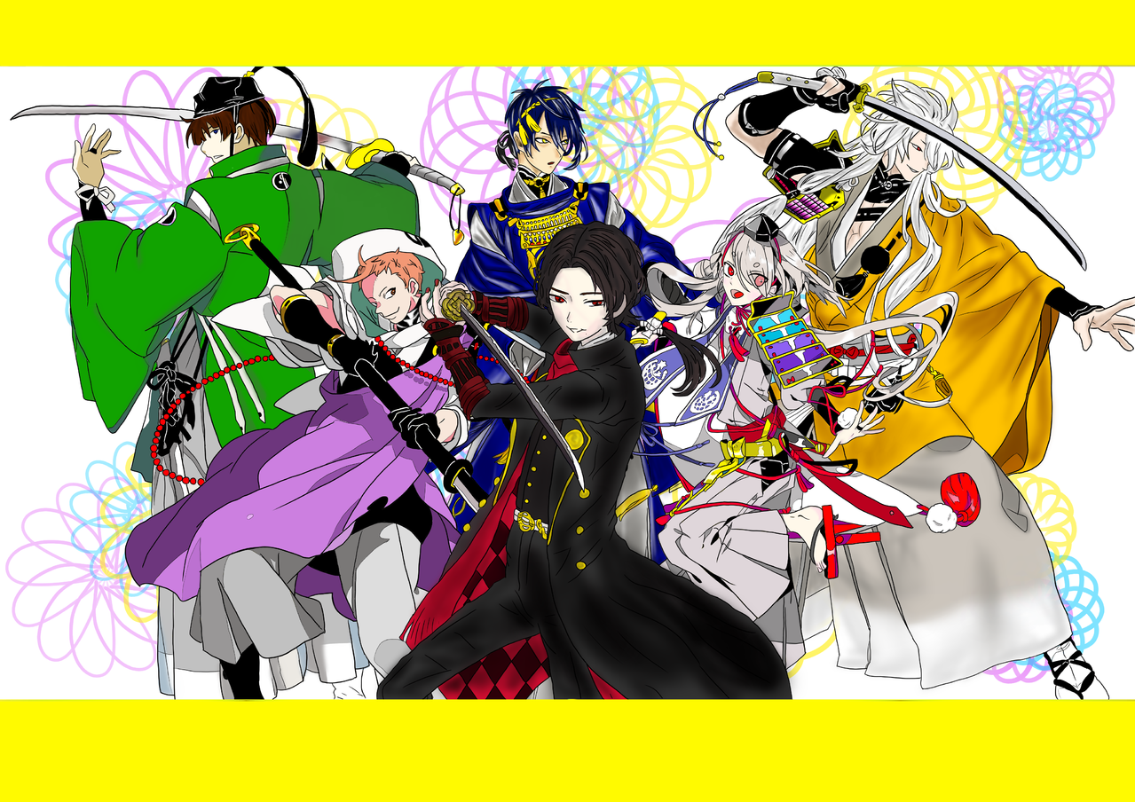 模写 Team三条with加州清光 鈴音琳和 Illustrations Art Street