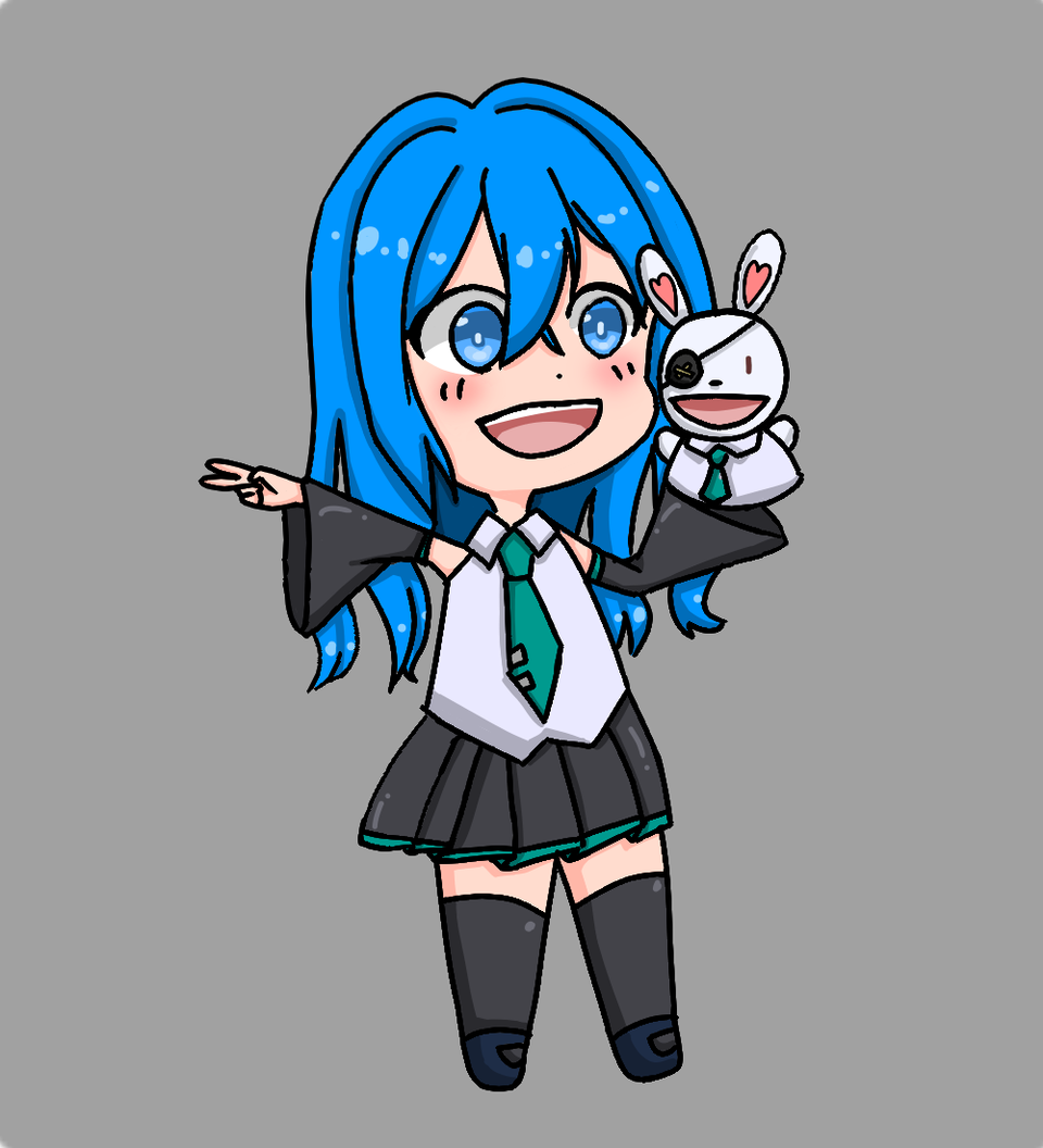 四糸乃穿著初音的衣服ella Ouo Illustrations Art Street