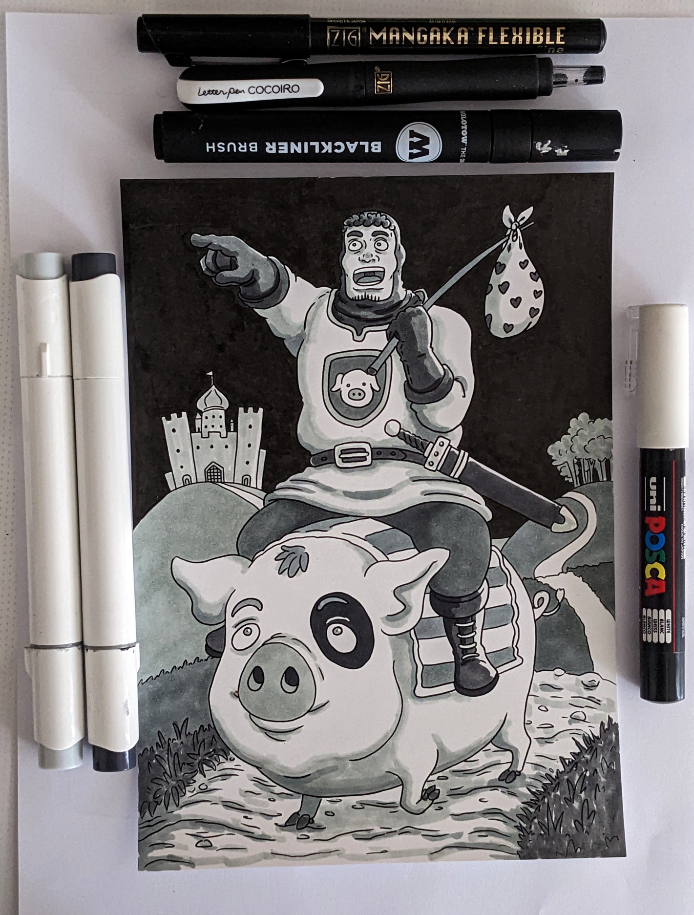 Inktober 2022 7.Trip Zettel - Illustrations ART street