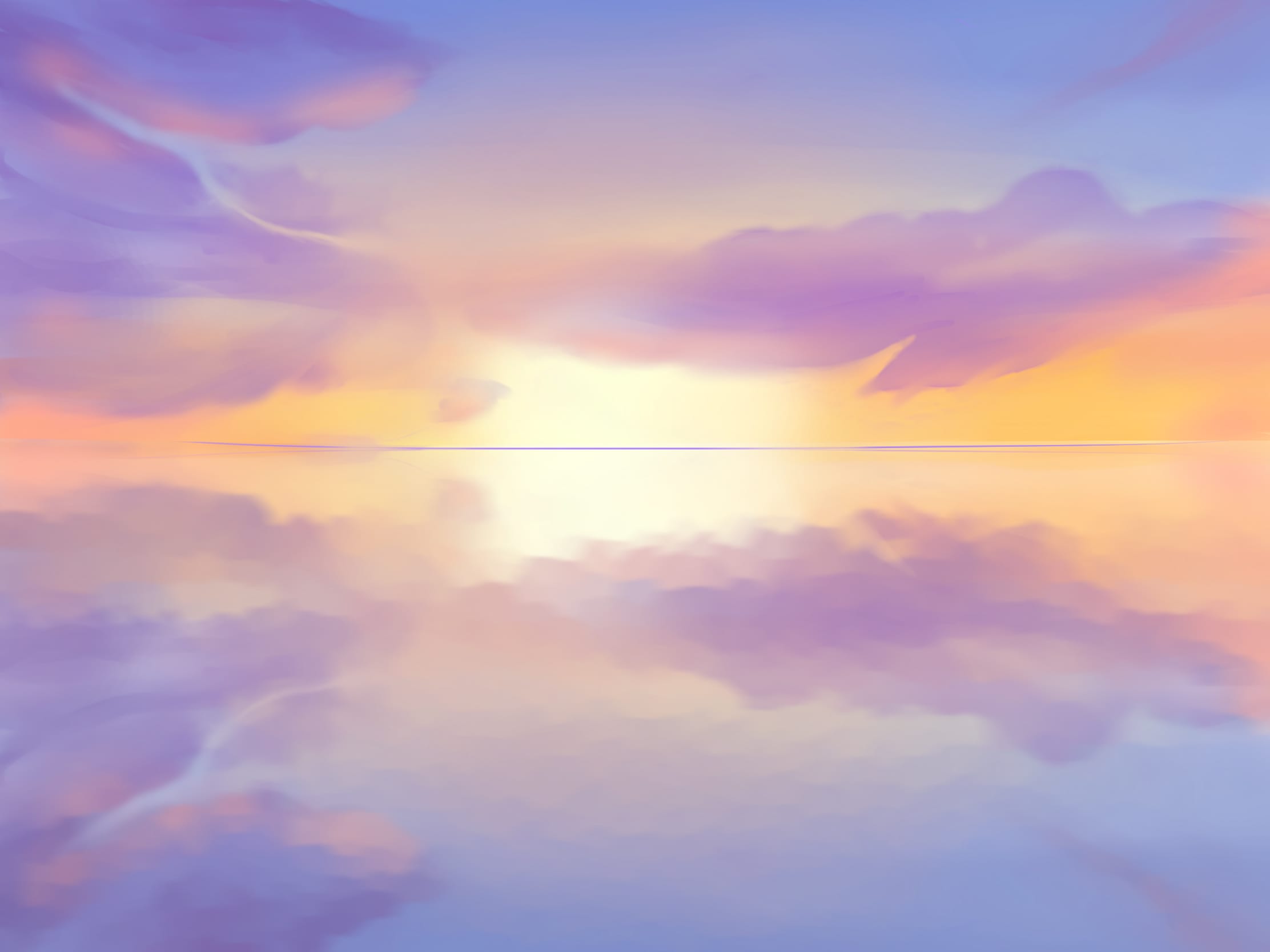 夕陽下的雲彩/夕焼け空 Flilan - 插畫 ART street