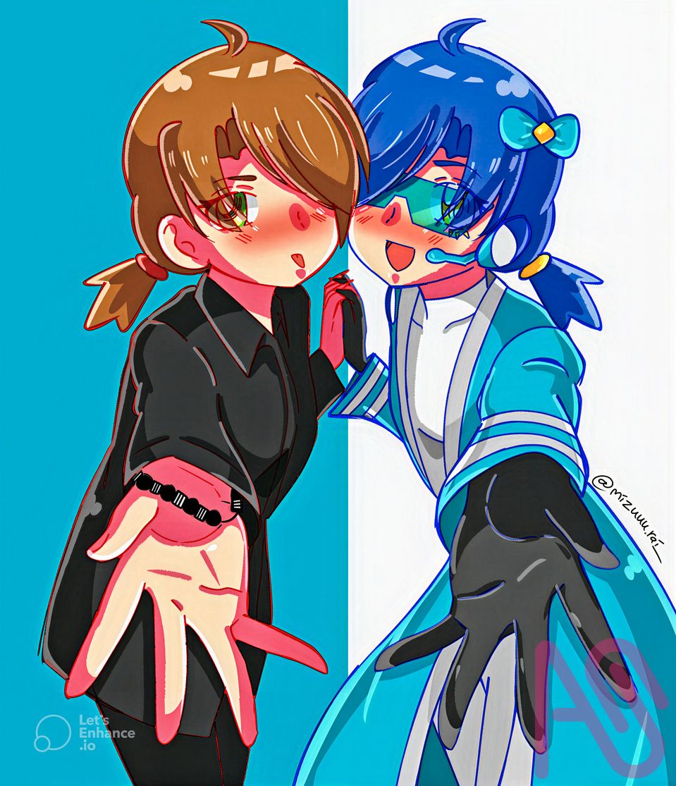 Me & UMPSA~💙 Illust of @mizuuu.rai_ Personification illustration art anime manga digital artist shounen malaysianartist