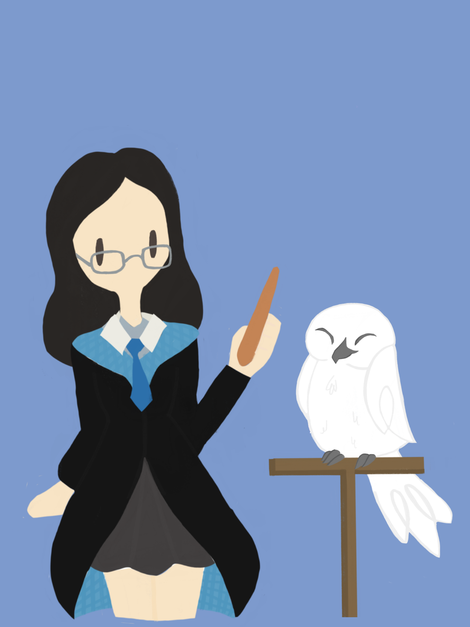 My Friend Melissa As A Ravenclaw Hogwarts Student April Willis1999 イラスト Art Street アートストリート