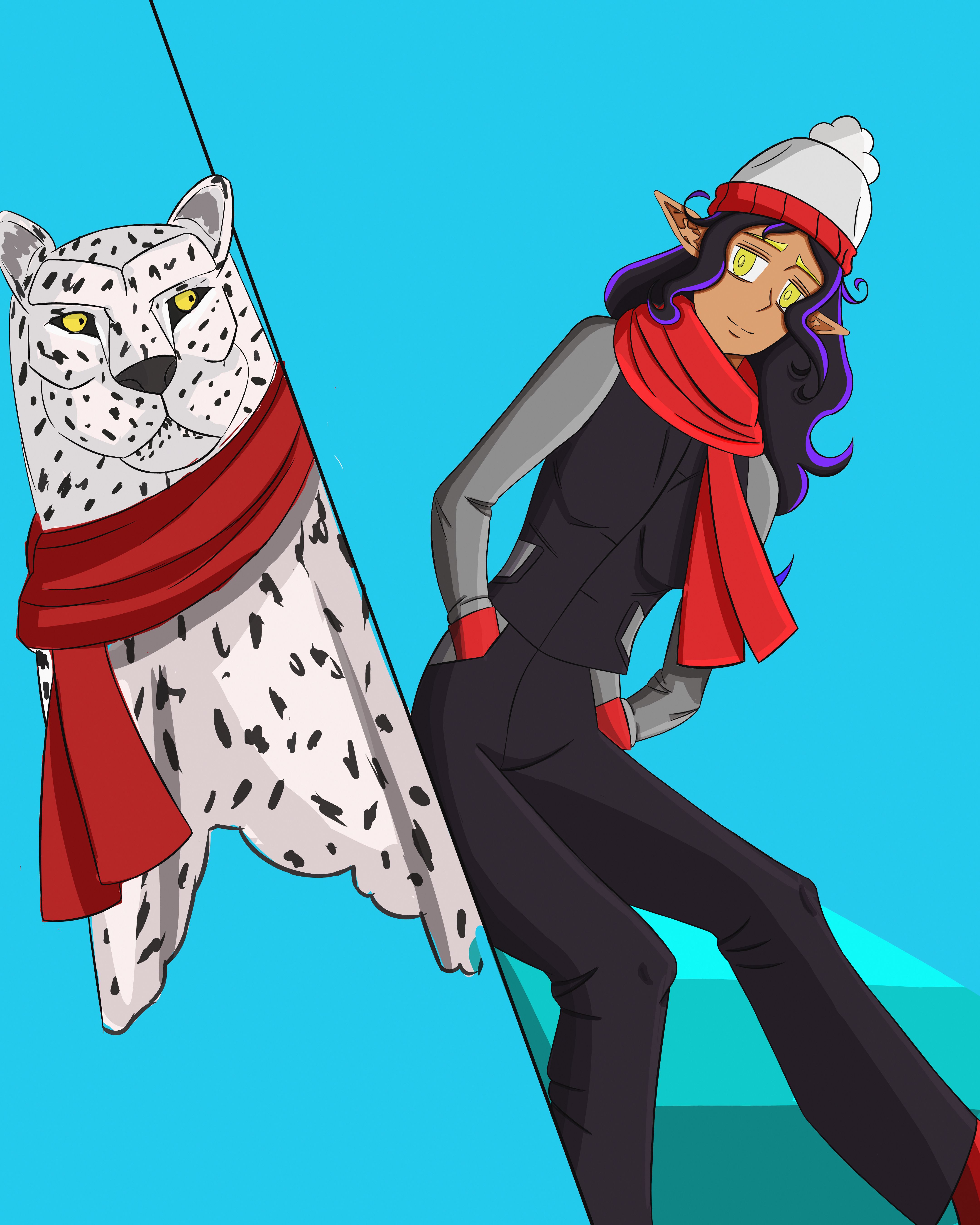 Snow leoprad OC Yamistery - Illustrations ART street