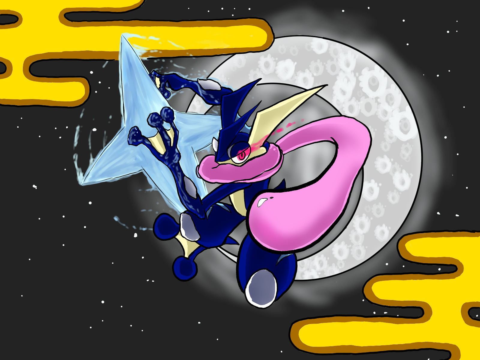 ゲッコウガ　イラストレーション　2枚 2025年最新】ゲッコウガ339の人気アイテム - メルカリ