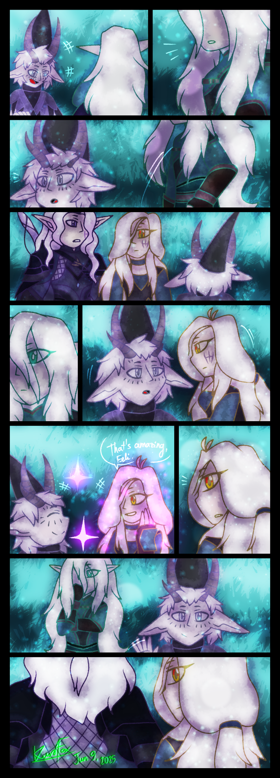 Our own decree Illust of KurobaFox1412 medibangpaint AFKjourney kurobafox1412art magisterfox afkindris afkfeli