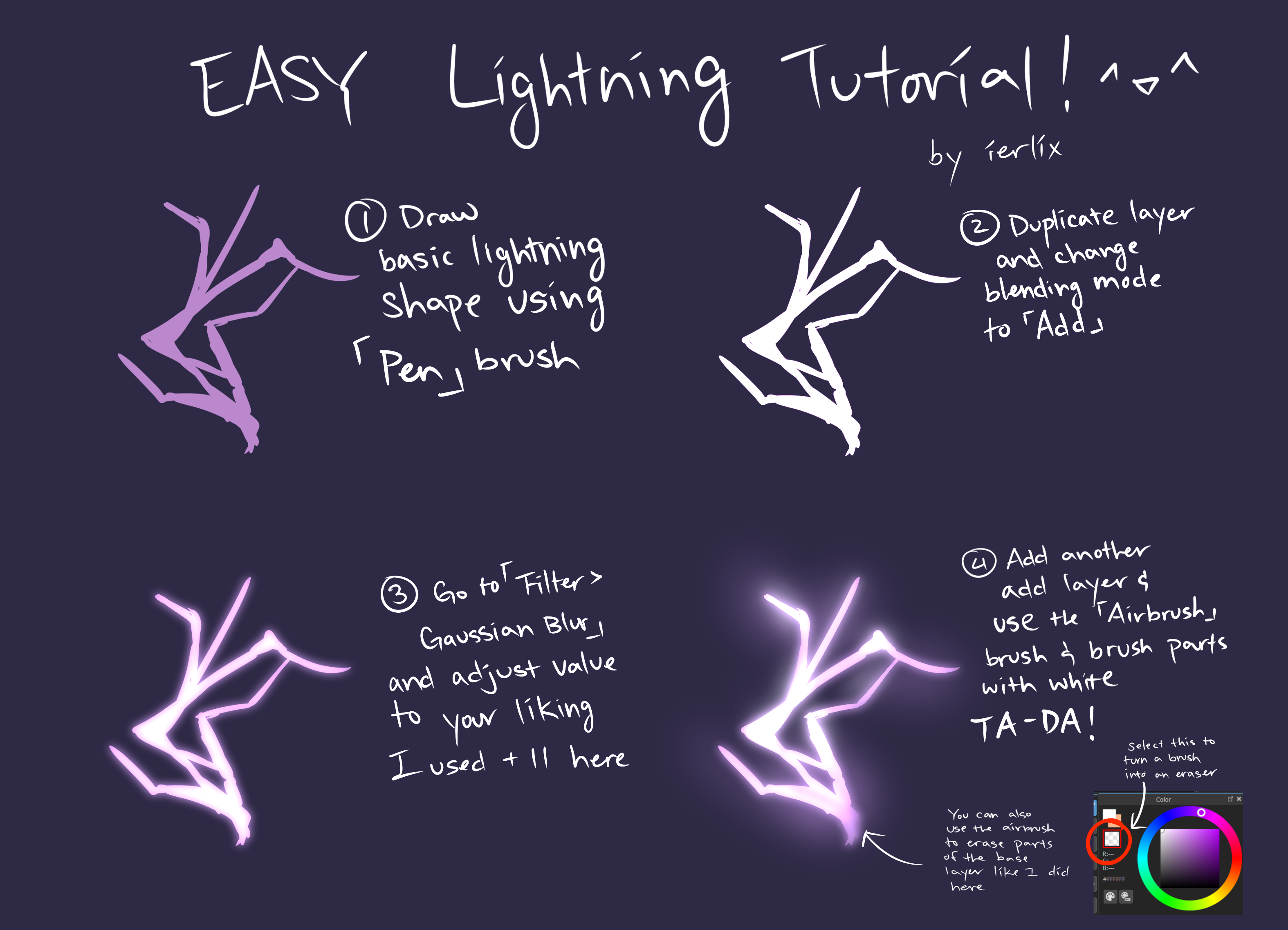 How To Draw Lightning How To Draw Lightning