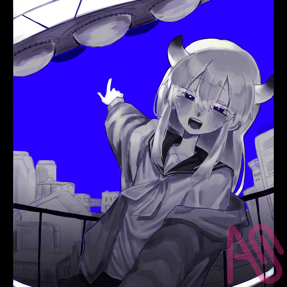 いこうね！！(*  •`ω<)b Illust of ayaao girl fanart medibangpaint いよわ 異星にいこうね