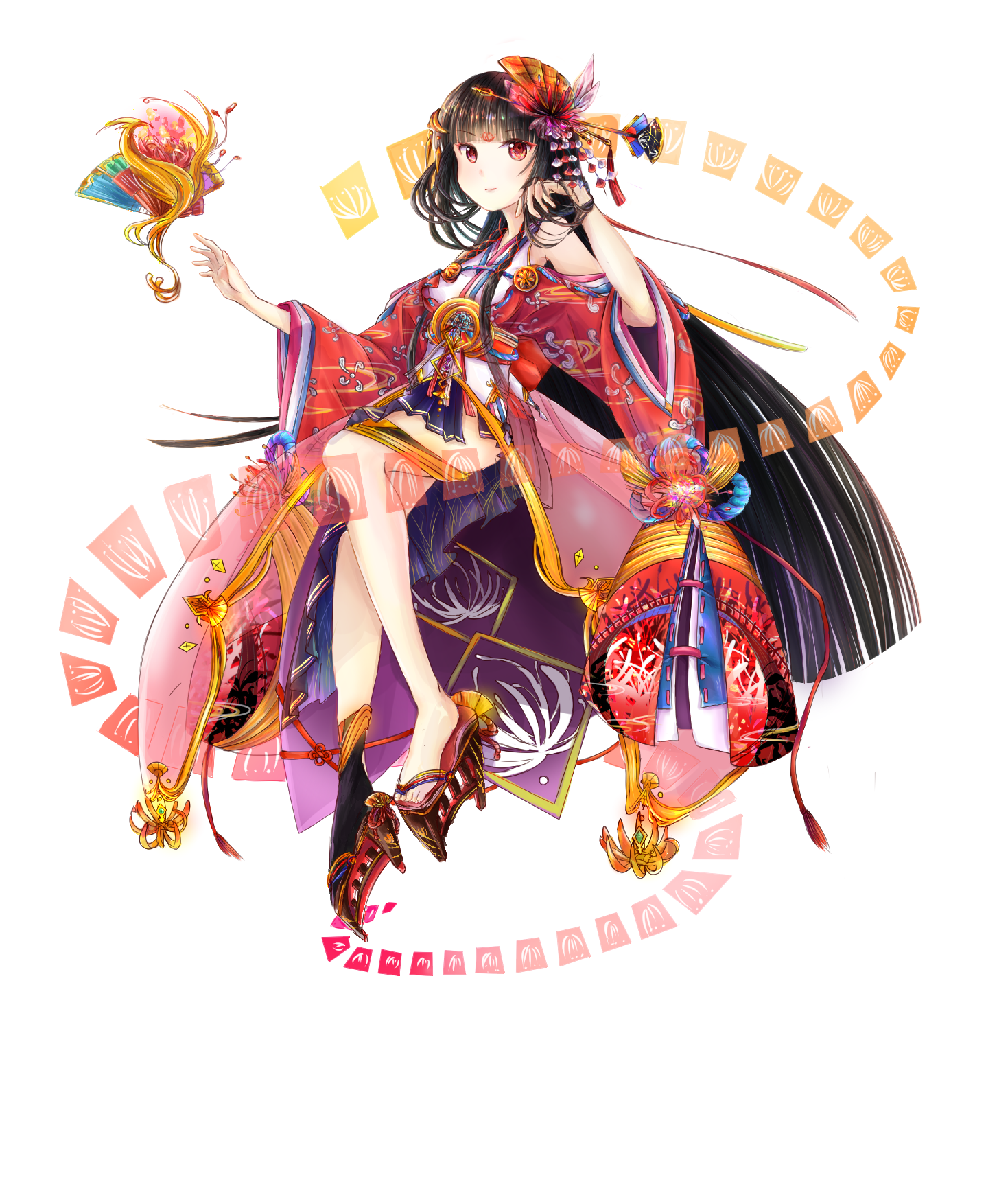 肉質画　【彼岸花】　金 彼岸花金魚君- Illustrations ART street